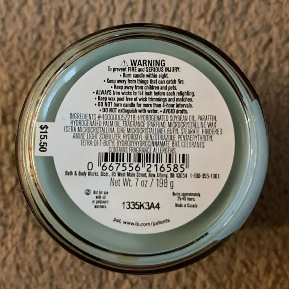 Bath & Body Works Pear 🍐 Crème Brûlée Candle